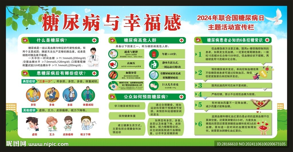 联合国糖尿病日宣传栏