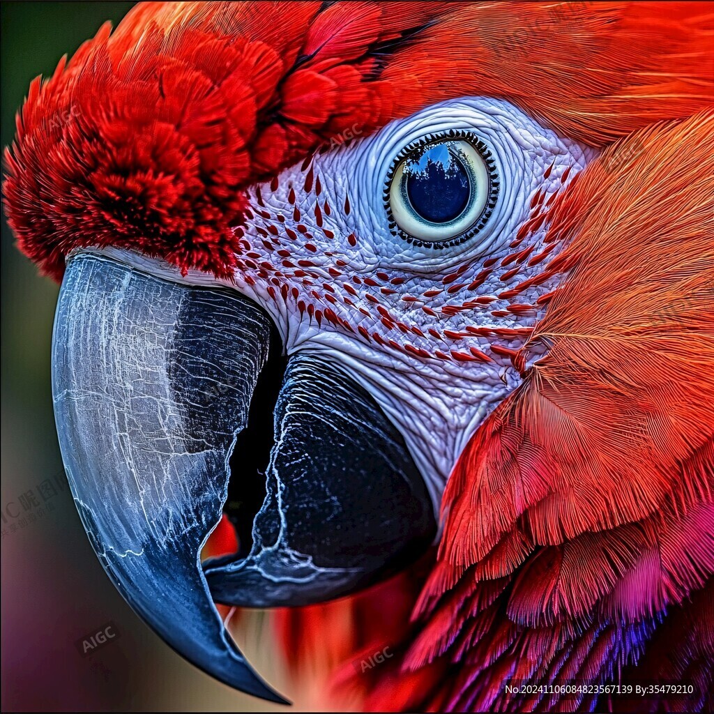 立体画金刚鹦鹉