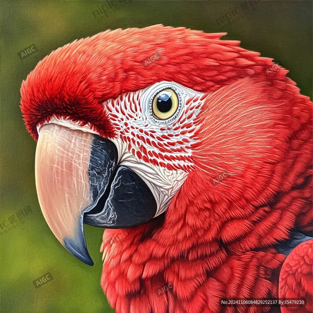 立体画金刚鹦鹉