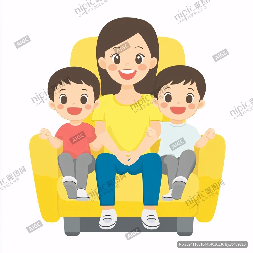 卡通阿姨姐姐妈妈