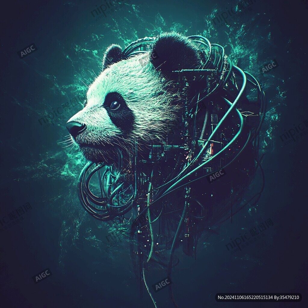 动物粒子海报设计