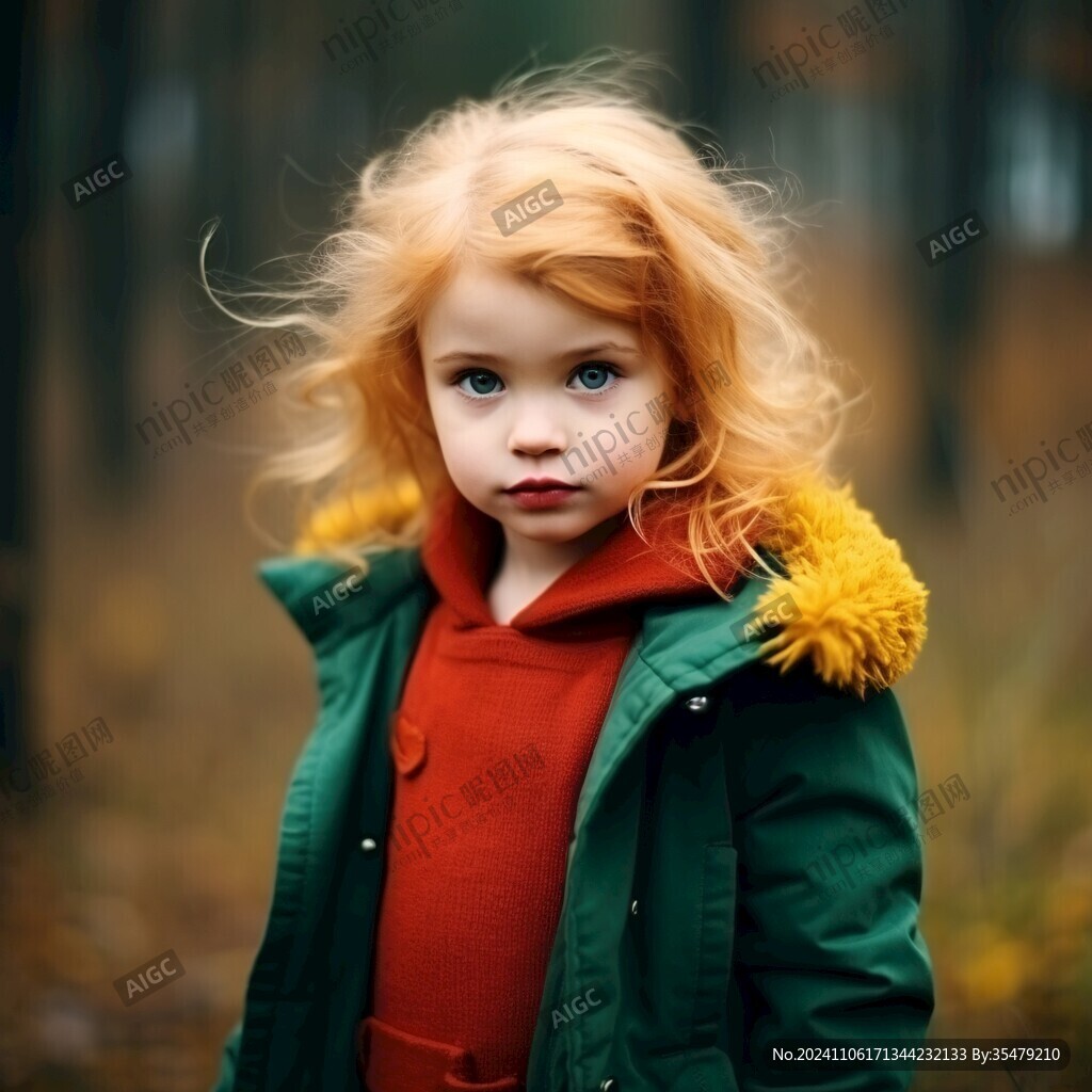 怡然自得的小女孩壁纸