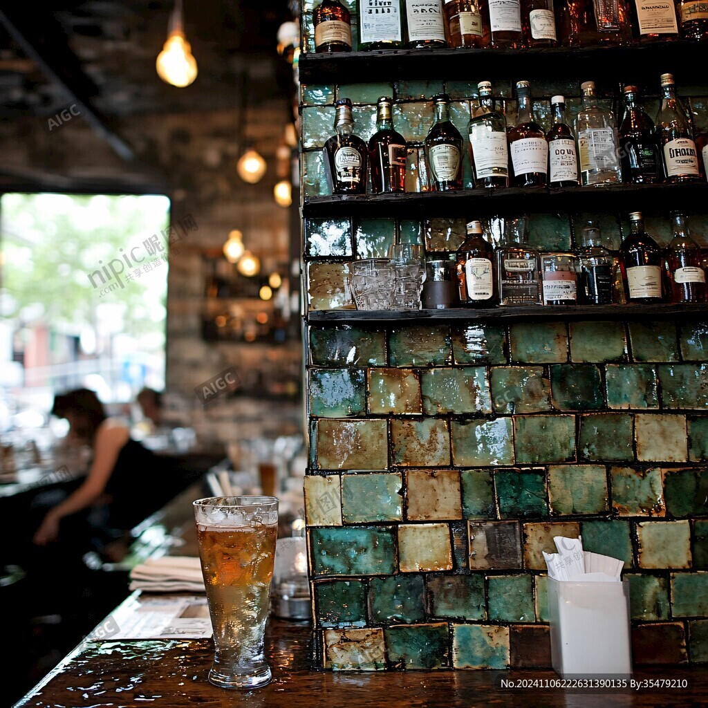 迷你酒吧背景墙纸