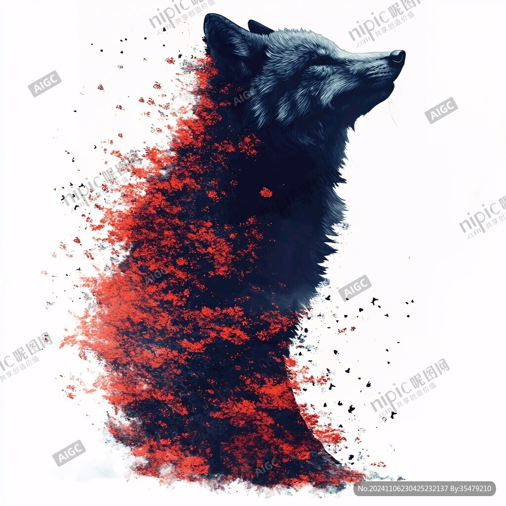 动物粒子海报设计