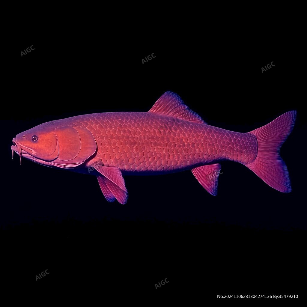卡通写实红鲤鱼