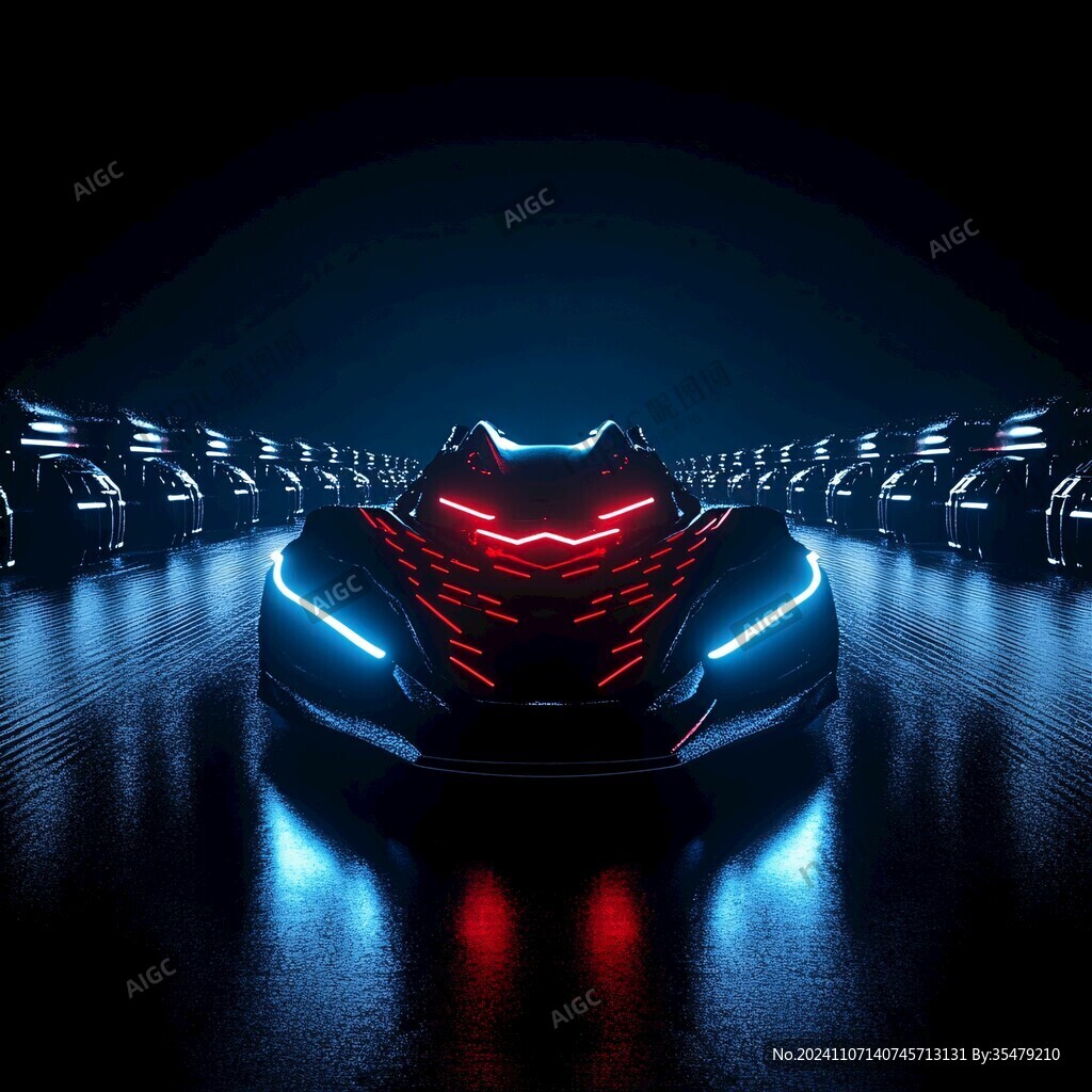 跑车线条飞驰电掣