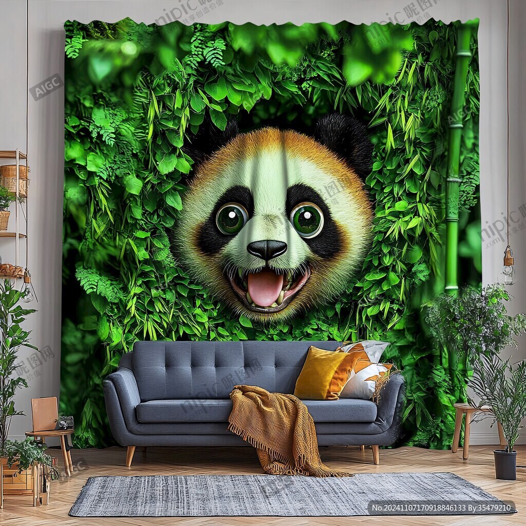 大熊猫背景墙