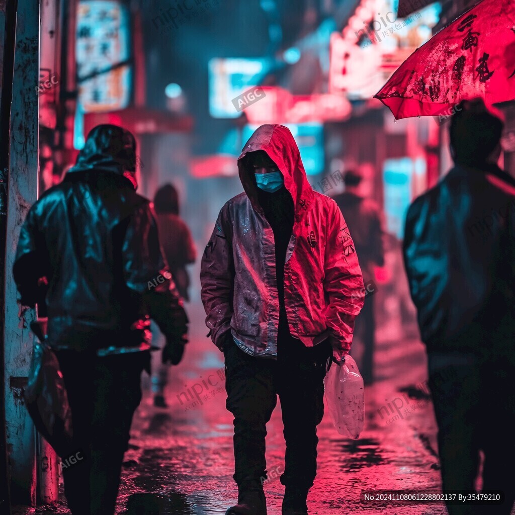 雨天的路人