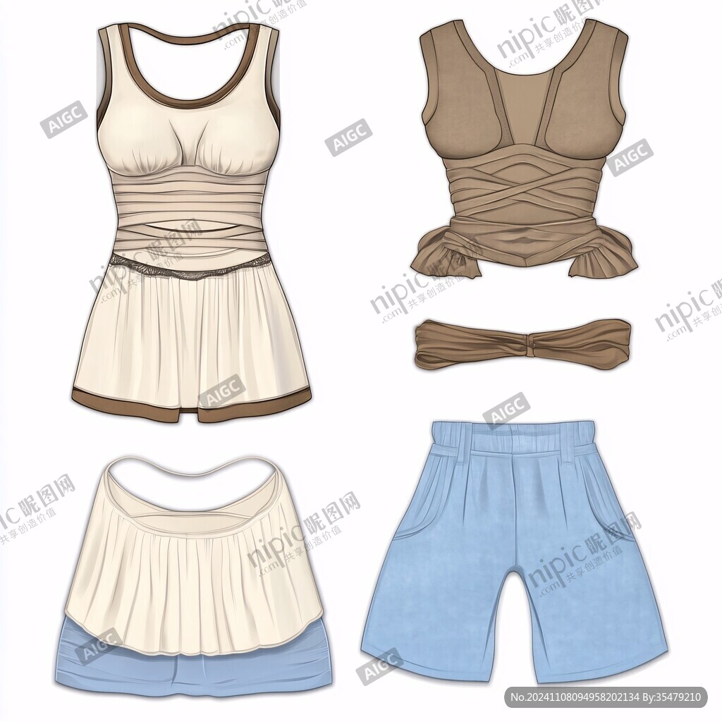 女装款式图源文件