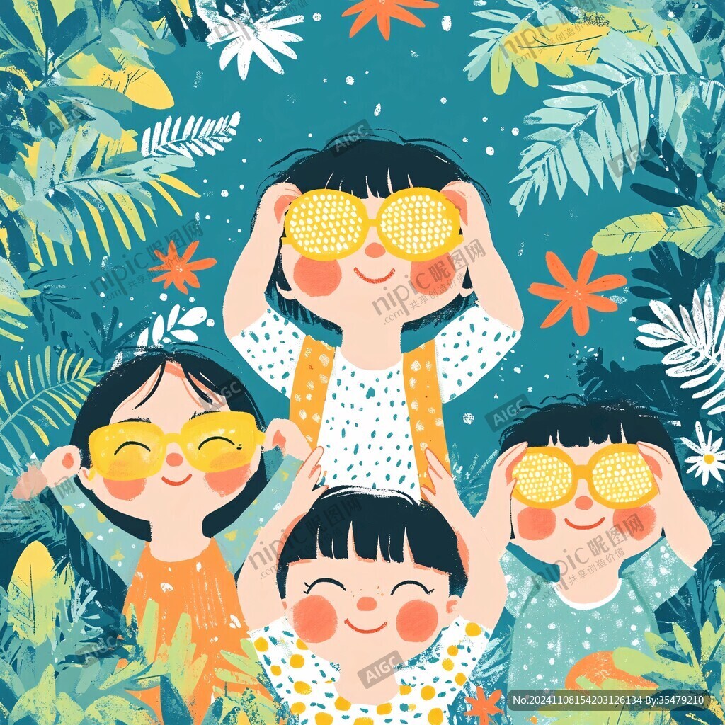 全国爱眼日插画