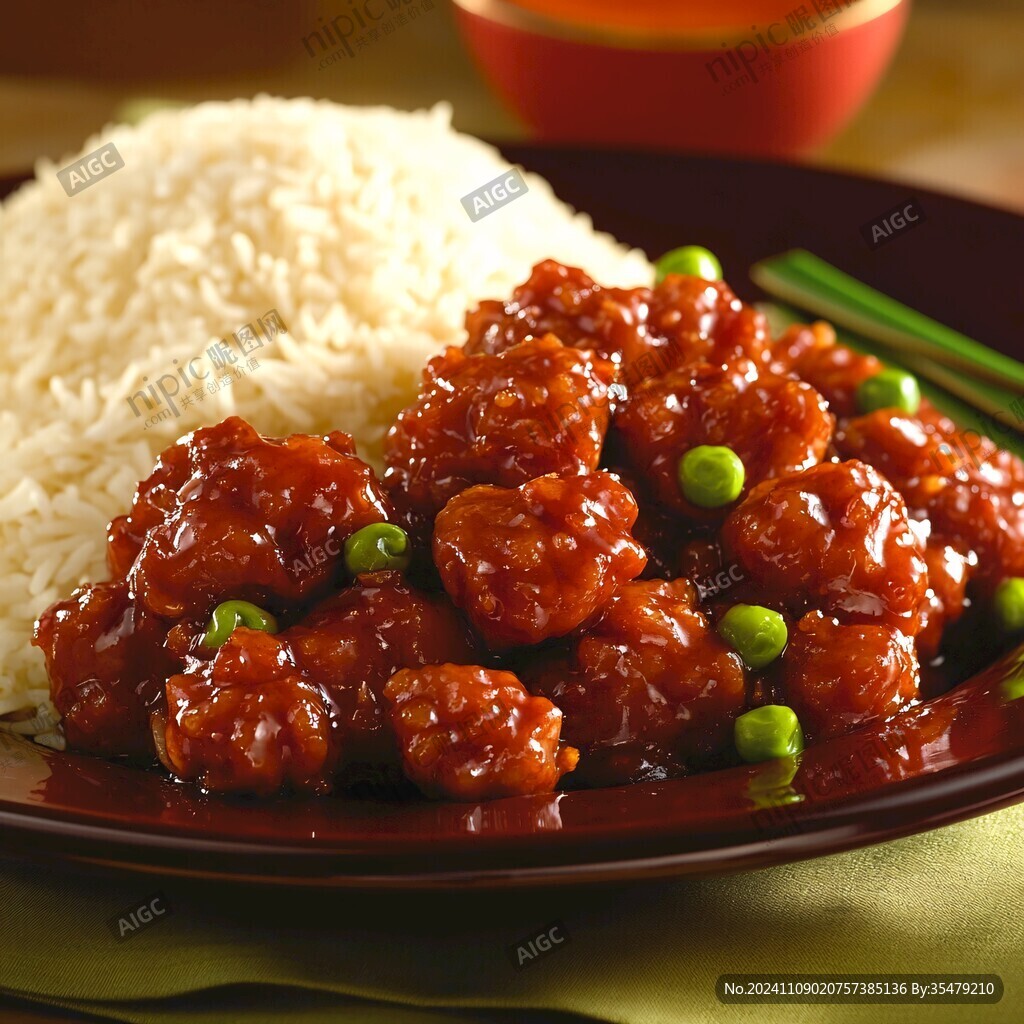 四喜丸子盖浇饭