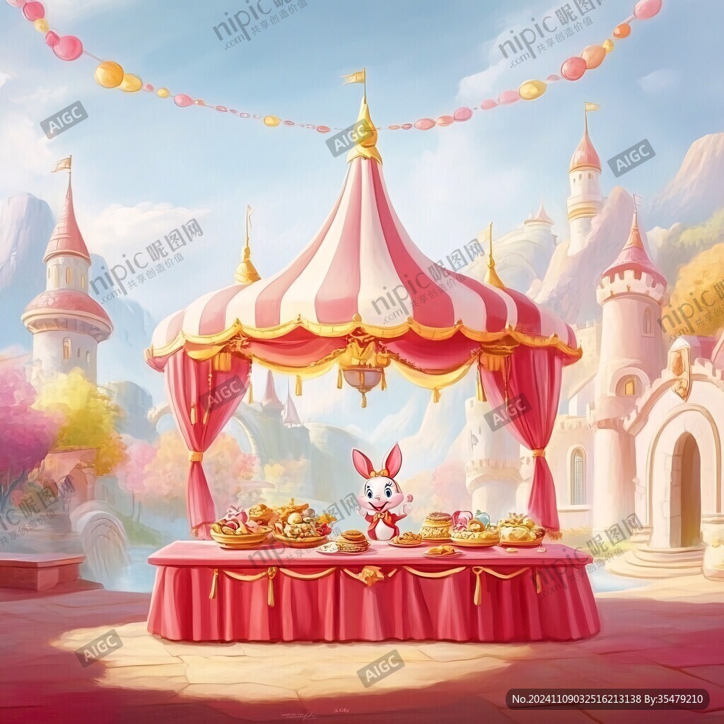 奇幻爱丽斯仙境插画