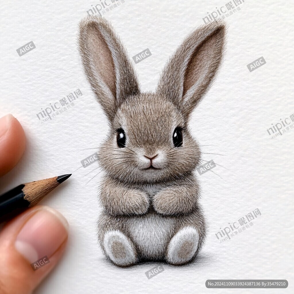 原创手绘兔子
