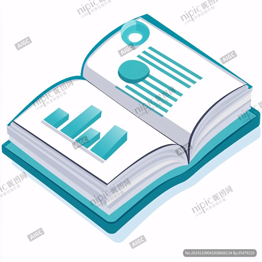 科技书籍卡通图案