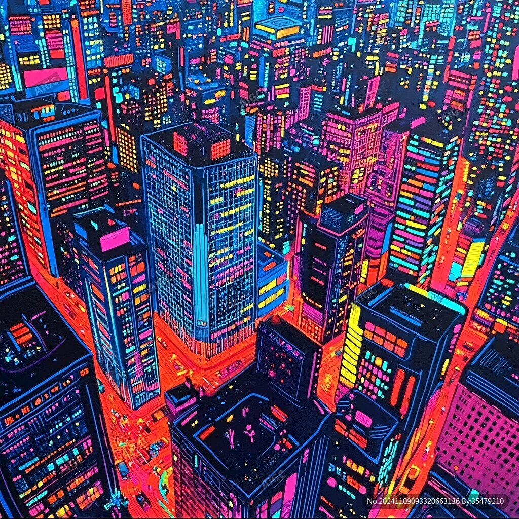 赛博朋克装饰画