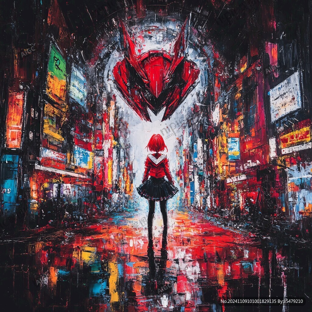 赛博朋克装饰画