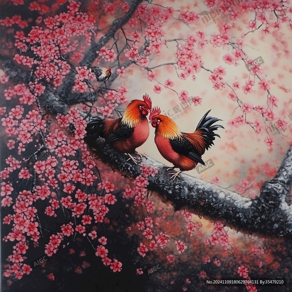 3d立体国画花鸟