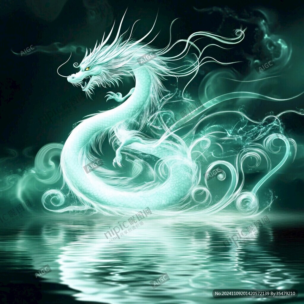 古代四神之一白龙