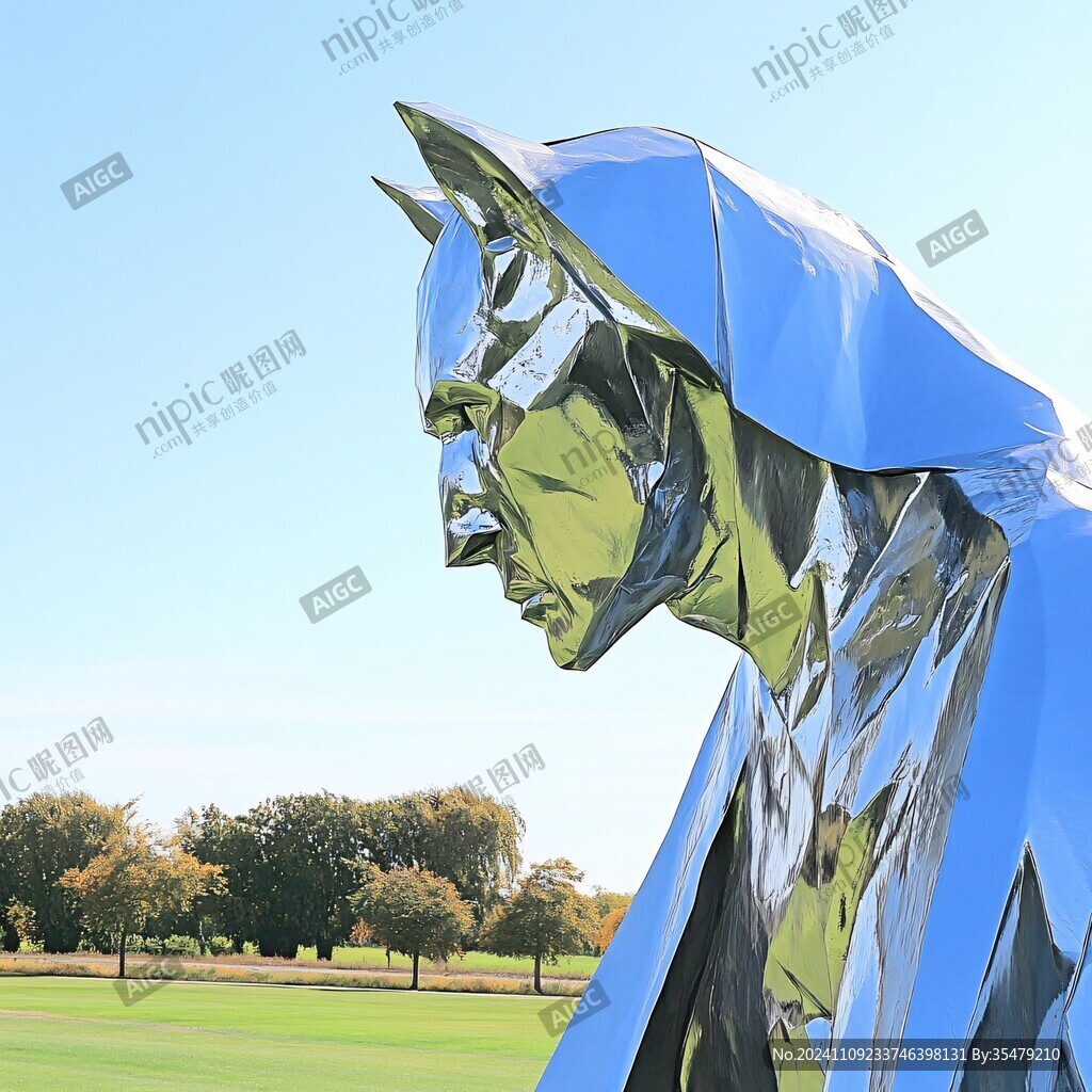 低多边形风格雕塑