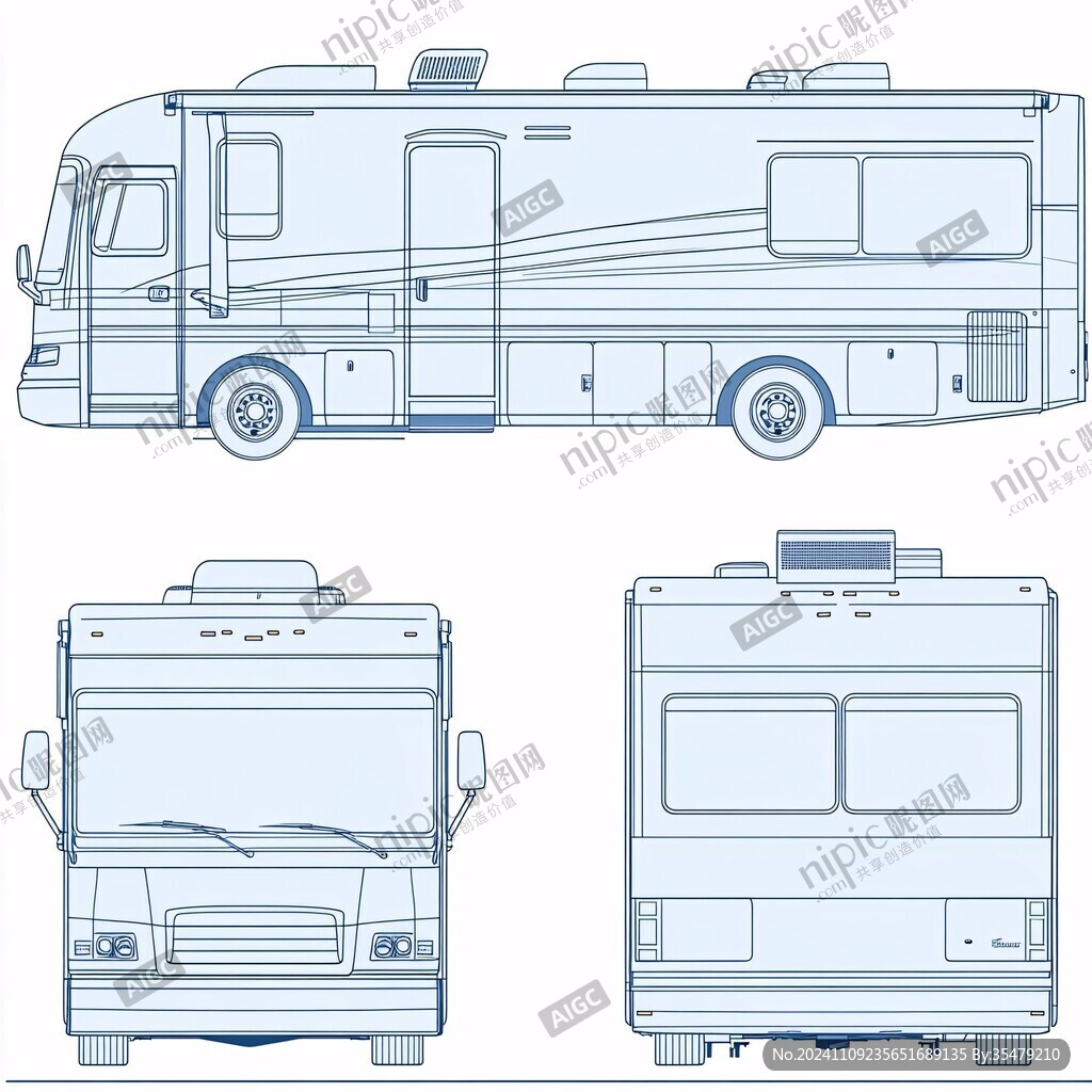 大巴车图案设计