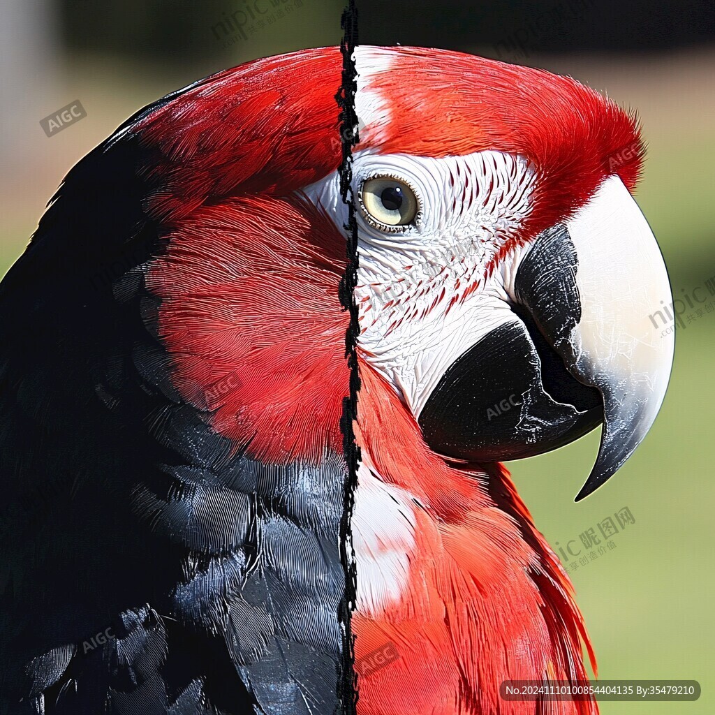 立体画金刚鹦鹉