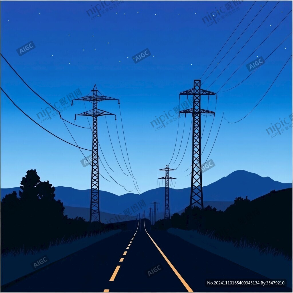 供电题材背景素材