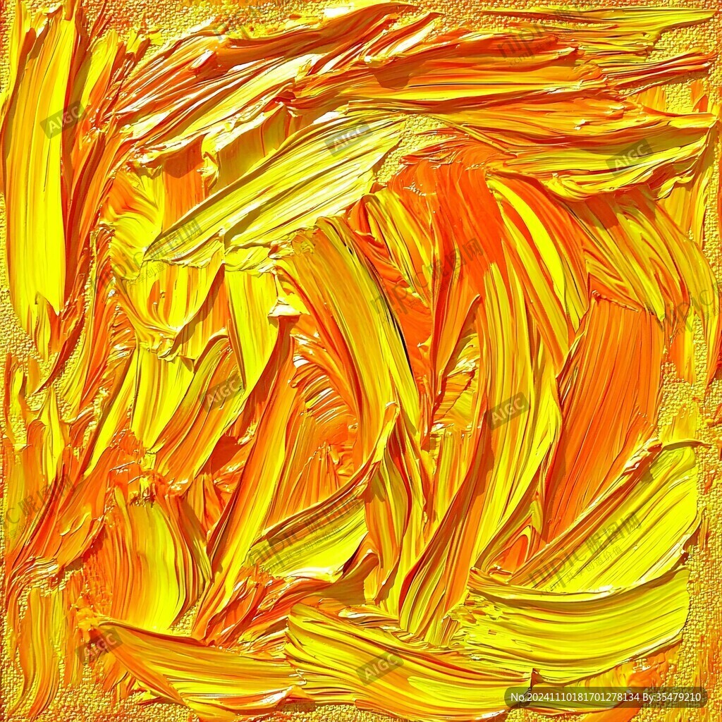 黄金流体艺术画