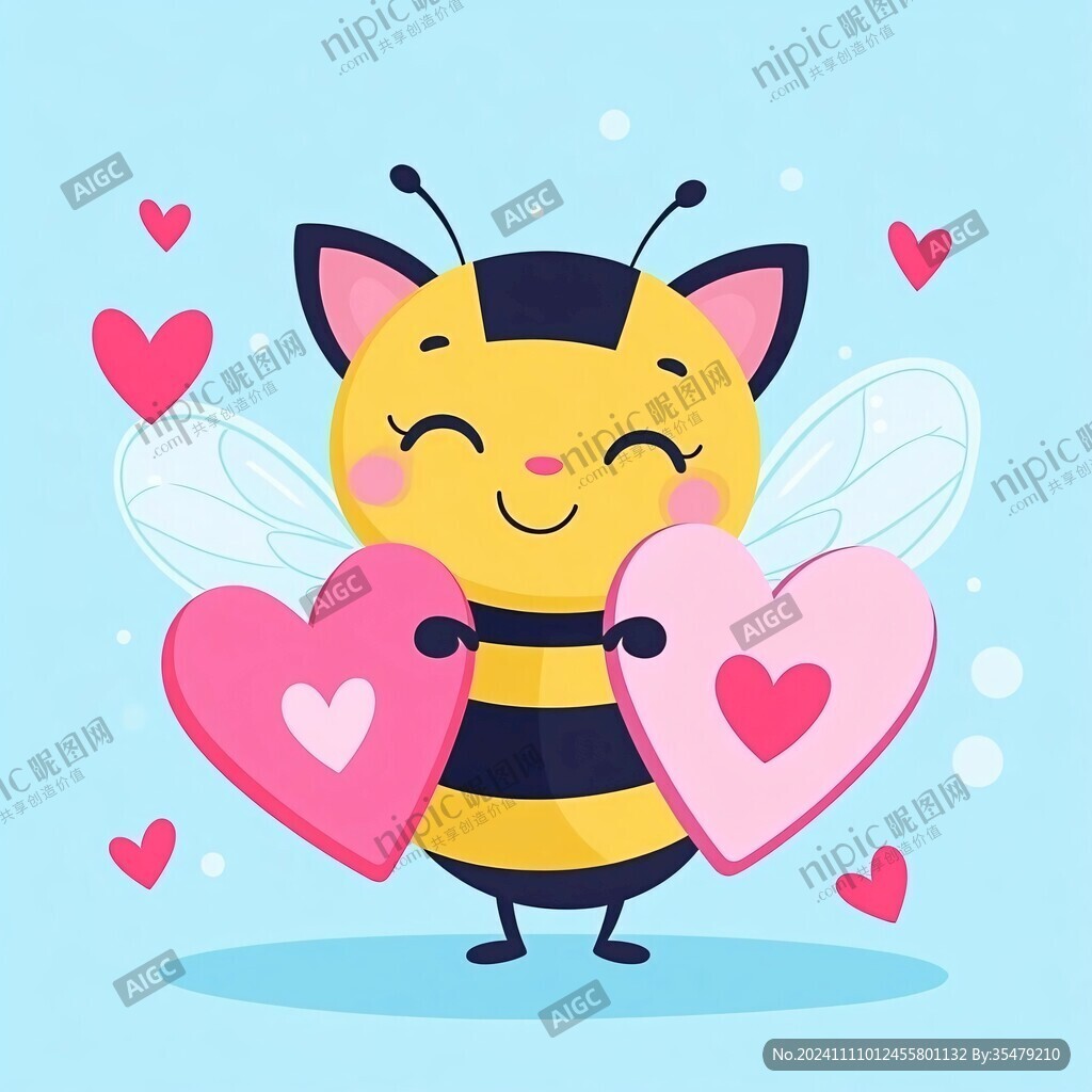 爱心蜜蜂