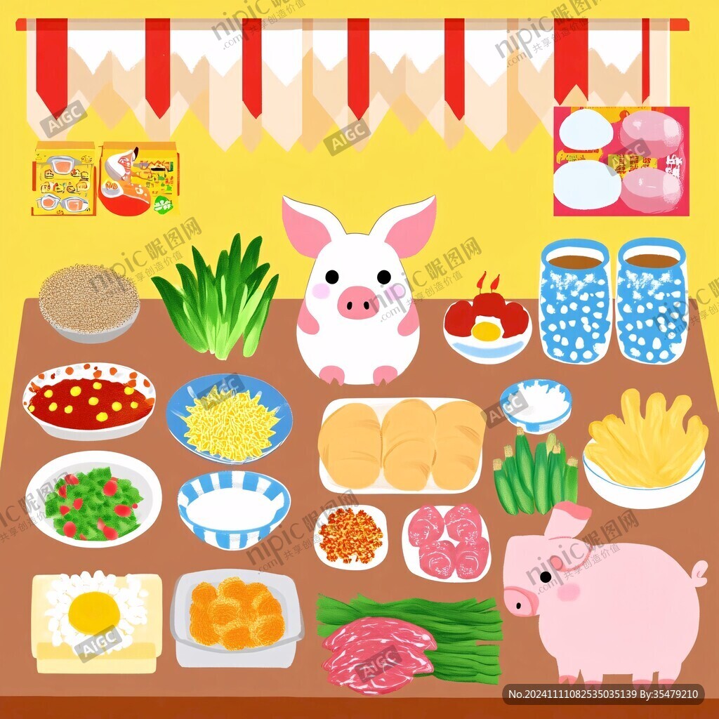 猪年除夕年夜饭