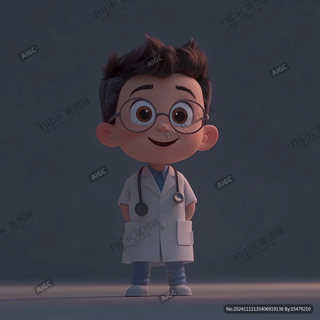 开心小鹿医生头像