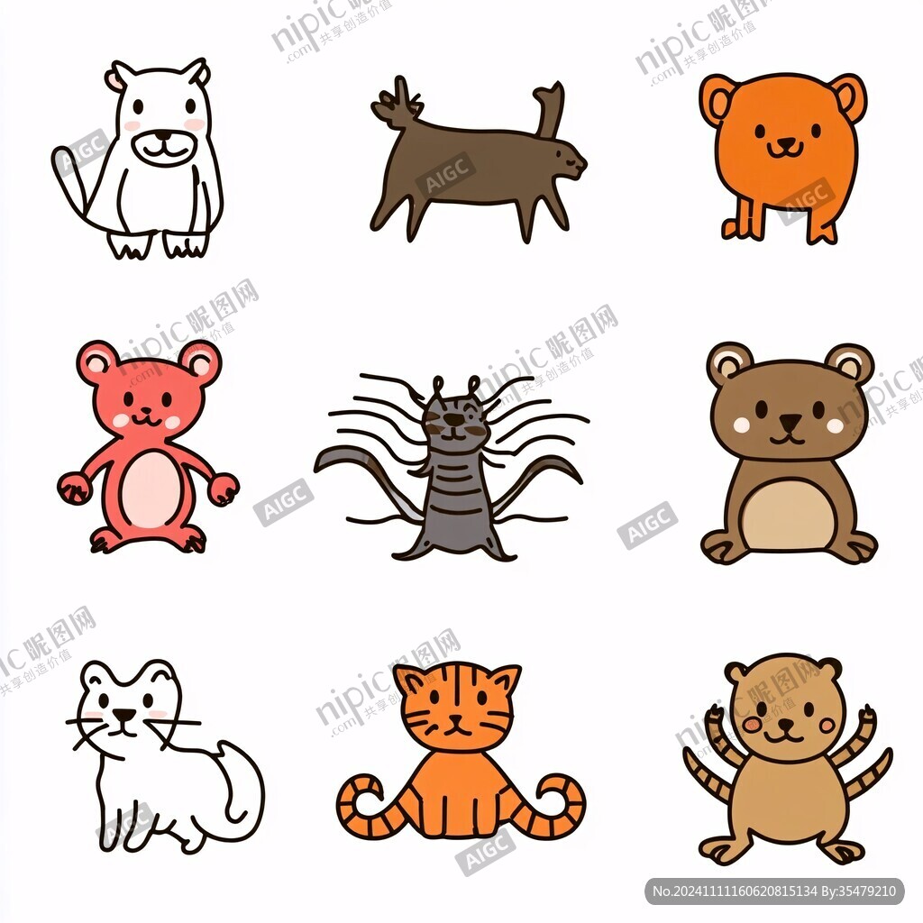 卡通动物icon