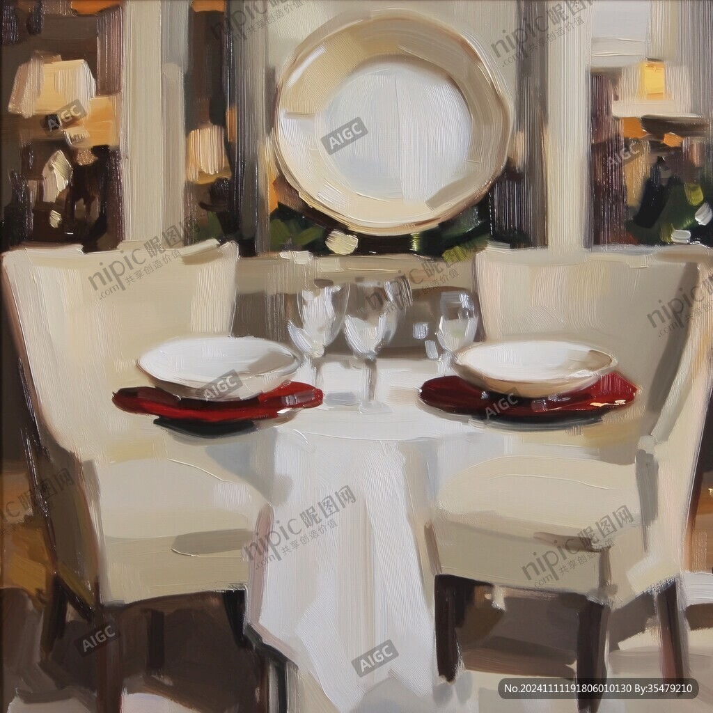餐厅油画