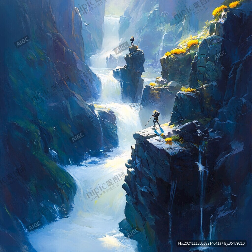 人物大场景插画