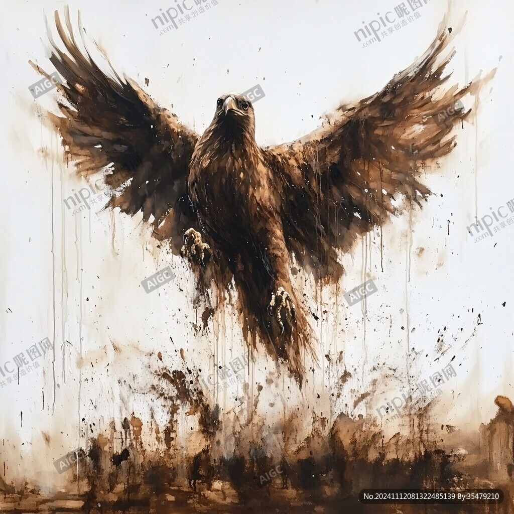 雄鹰抽象画