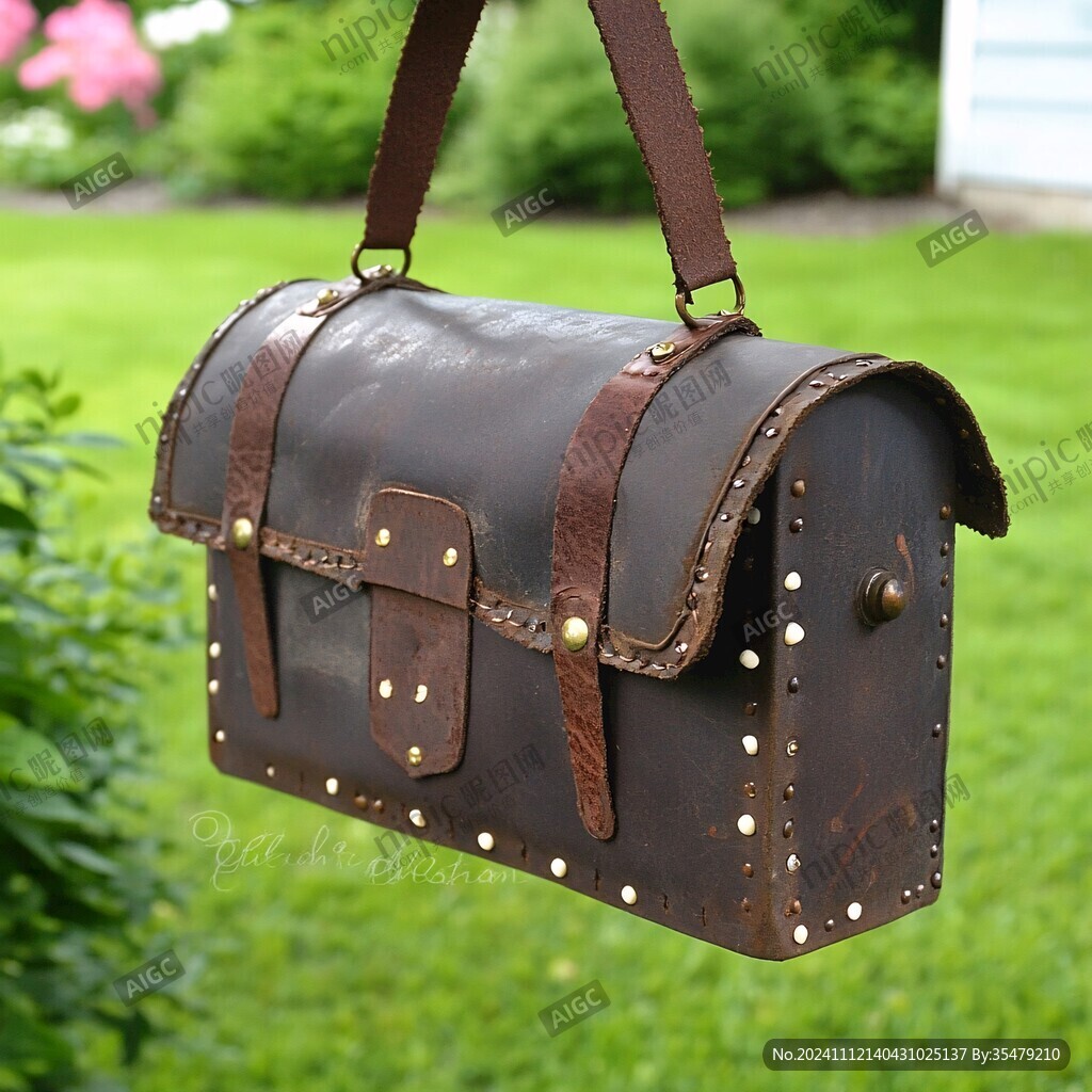 皮质嵌铁铆钉战马面护