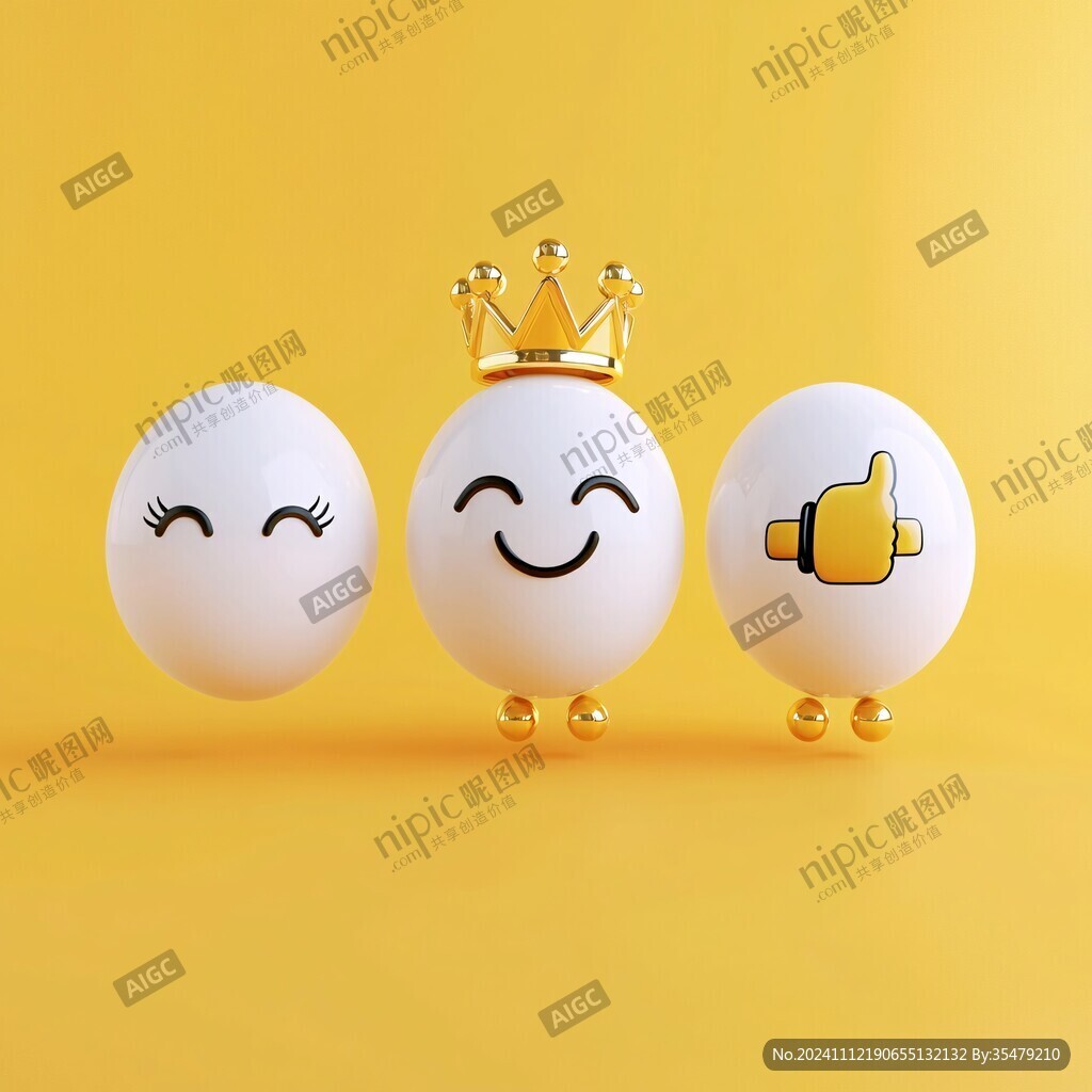 情绪拟人3d元素