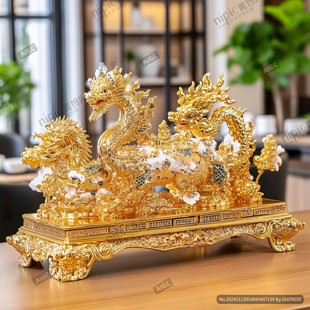 黄金龙摆件