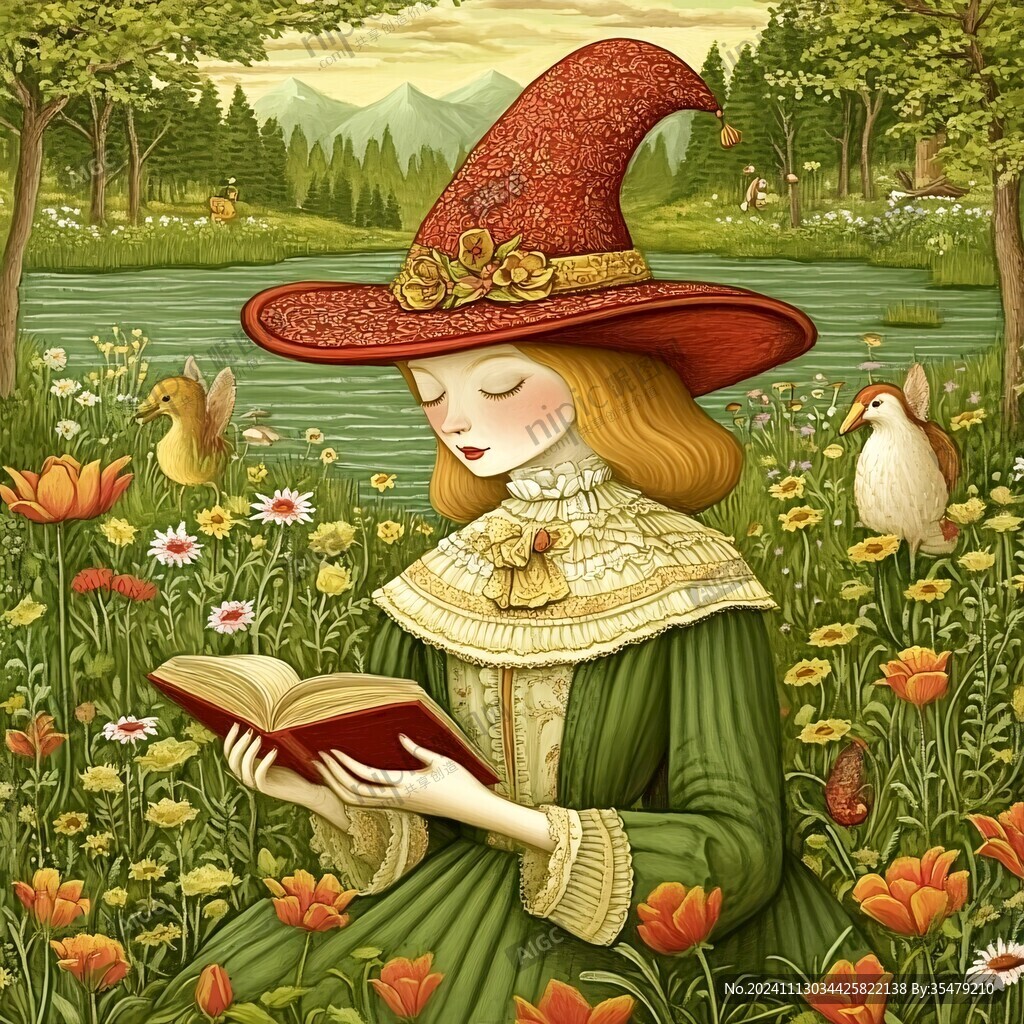 奇幻爱丽斯仙境插画