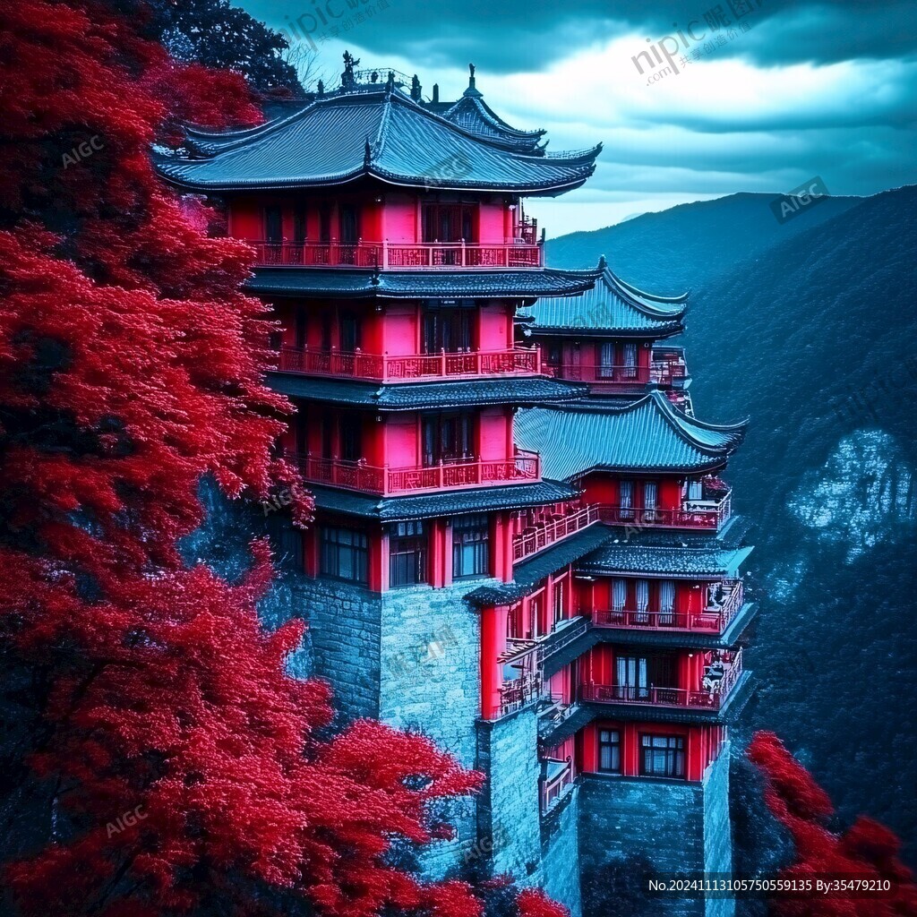 亭台楼阁鸿运当头