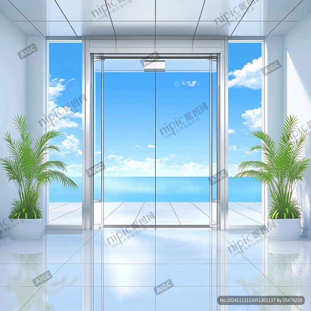 玻璃门原创图