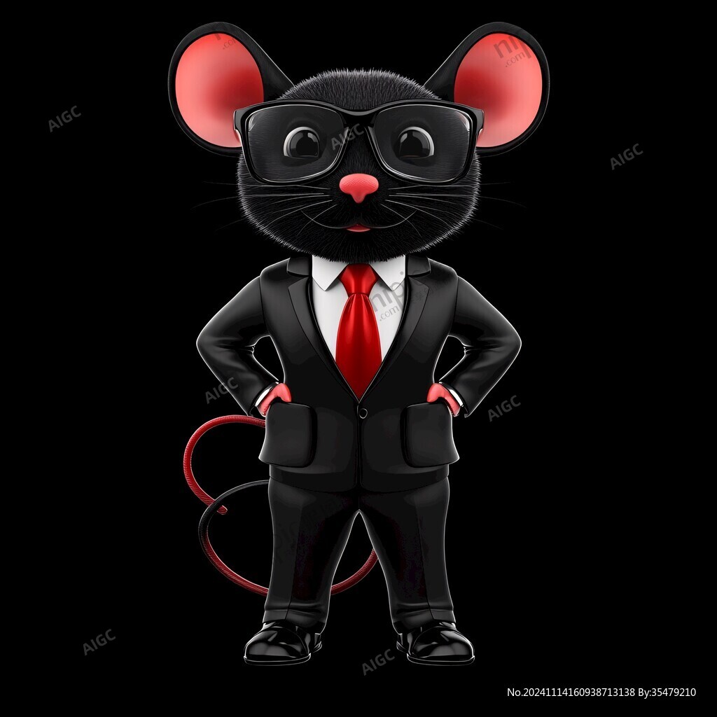 西装革履的鼠