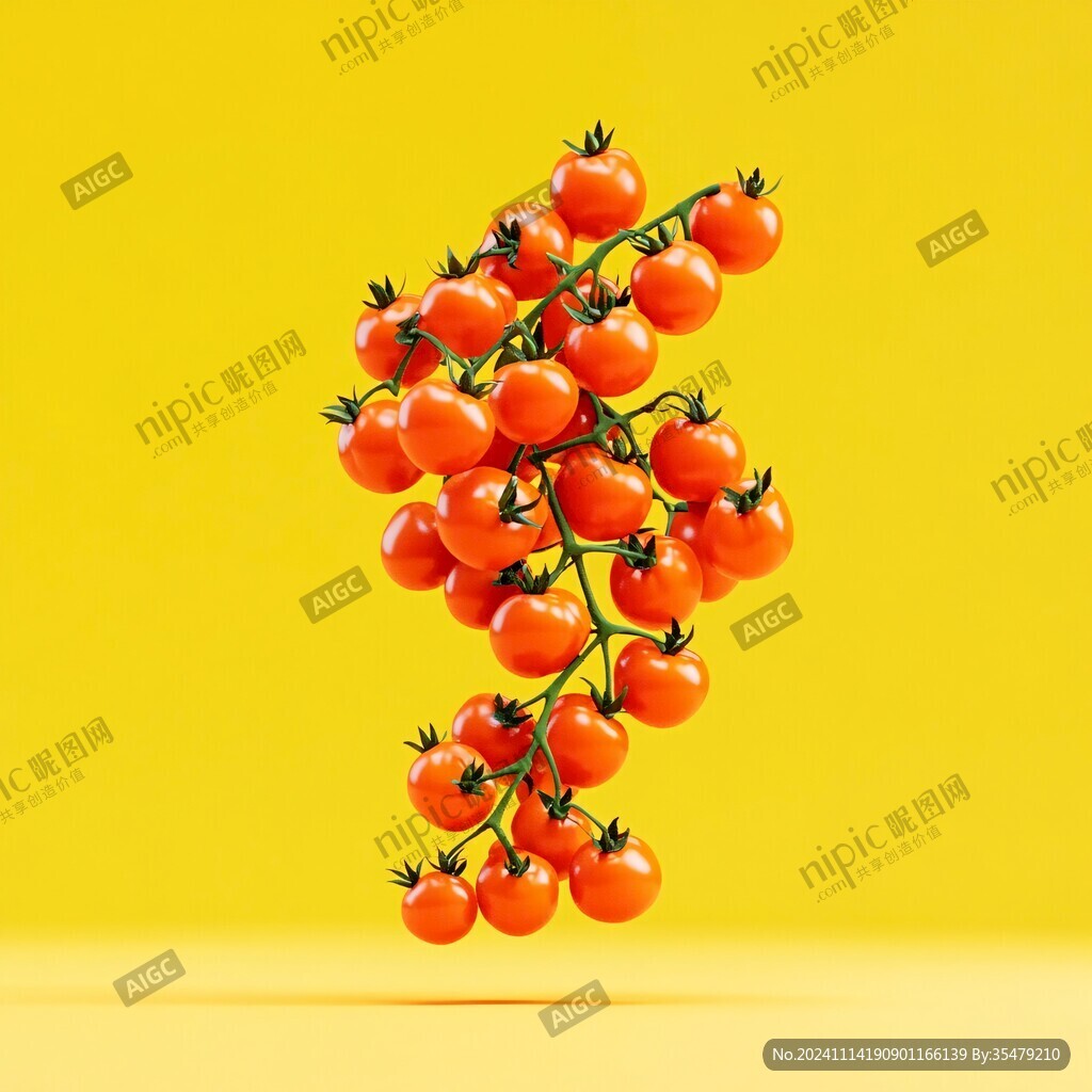 圣女果噪点插画