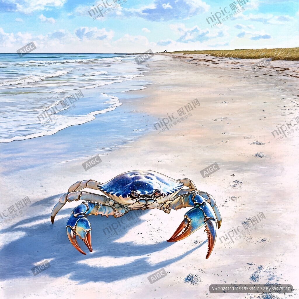 螃蟹装饰画