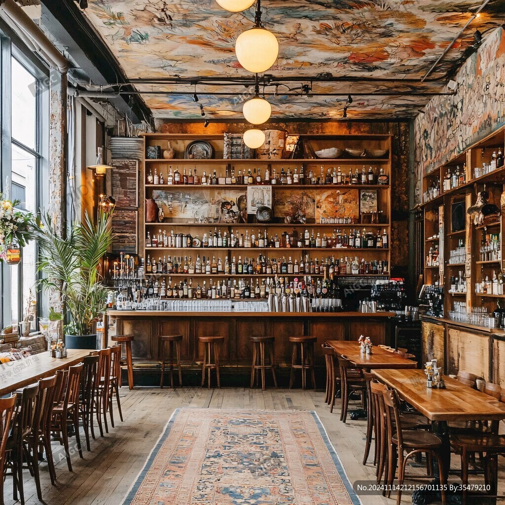 暖调木质酒馆