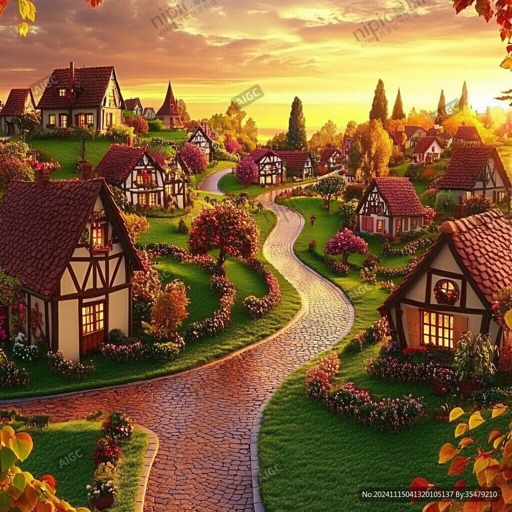 梦幻唯美农村新面貌