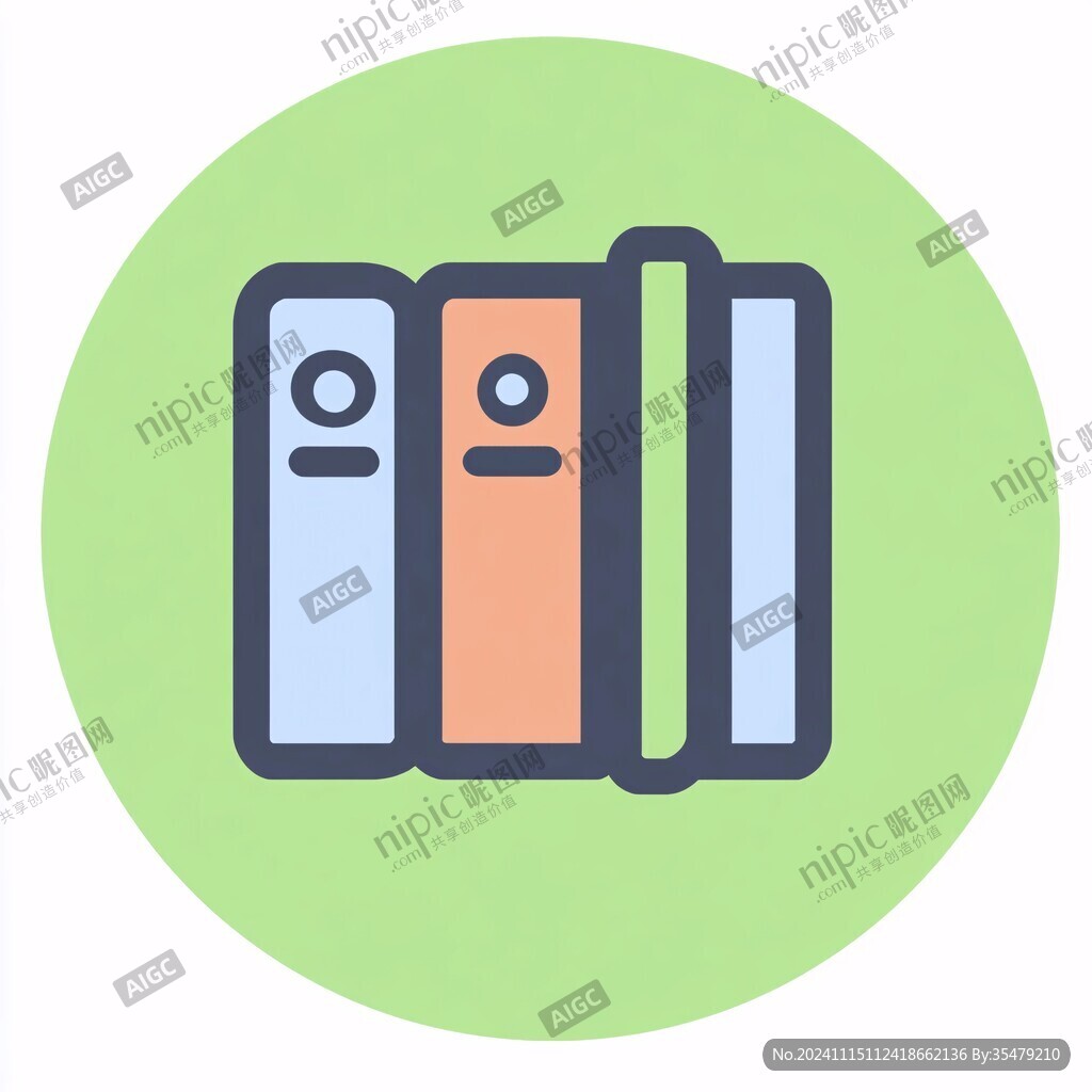 科技书籍卡通图案