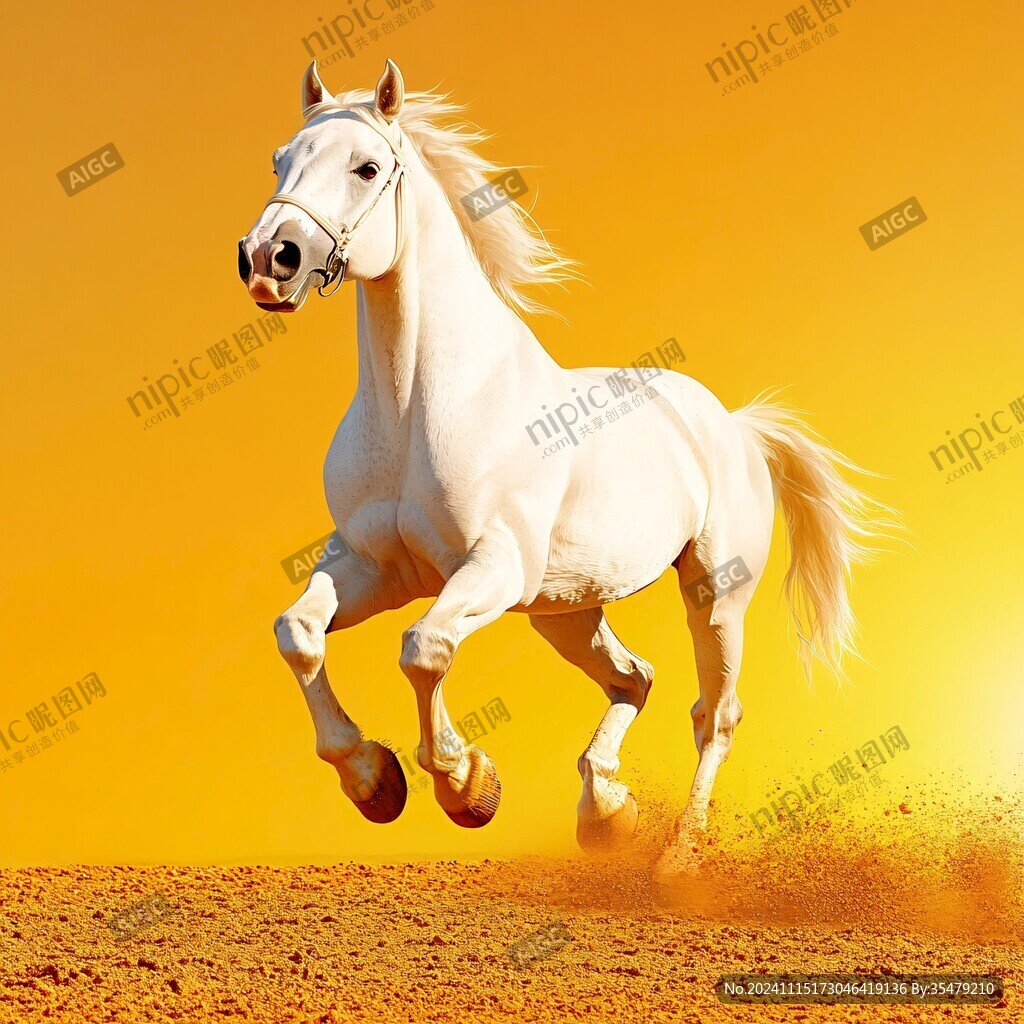 奔跑的骏马素材