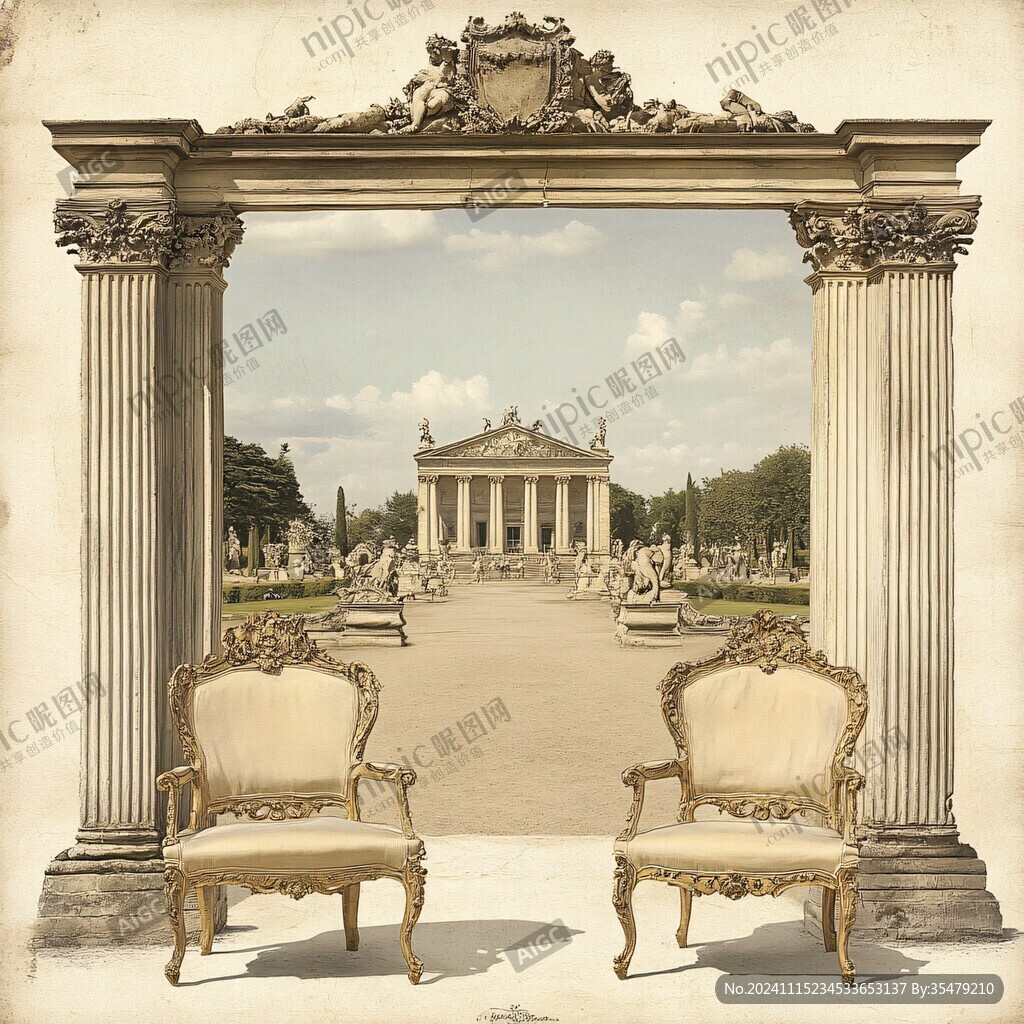 豪门罗马柱古典房地产