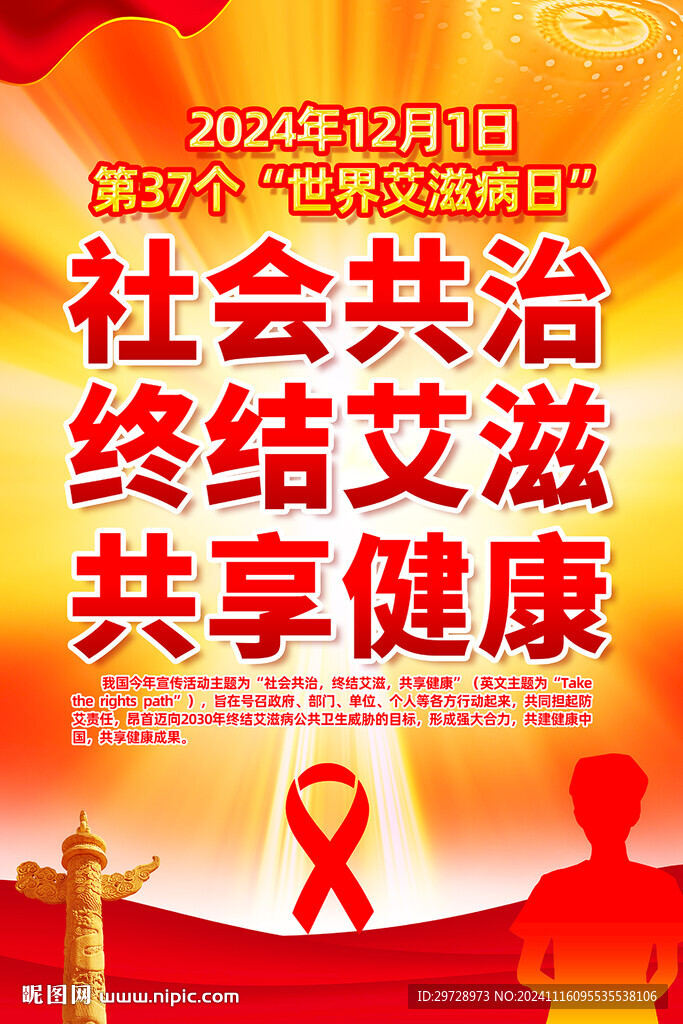 世界艾滋病日挂图