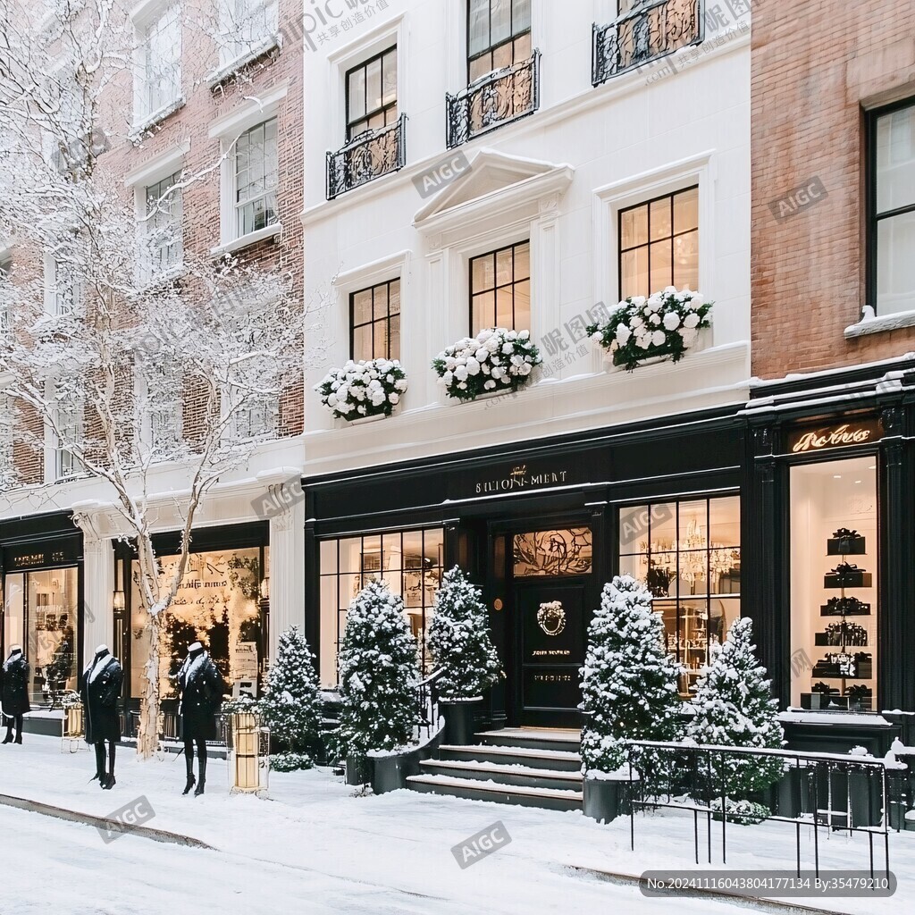 圣诞节门面装潢